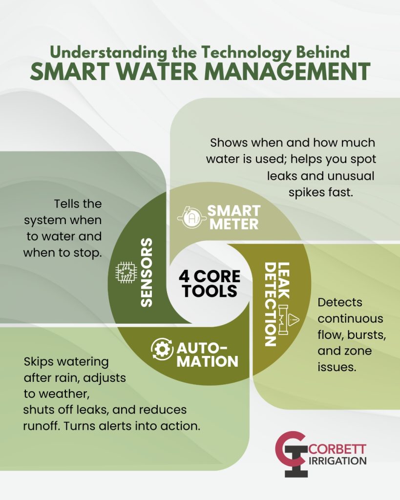 Corbett Irrigation (978) 897 9004 infographic for smart water management